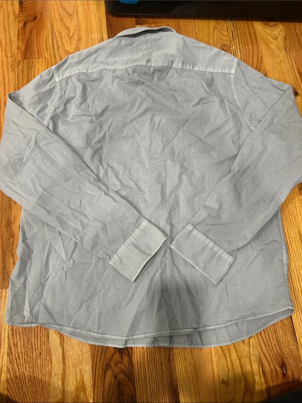 Faherty Men's Light Gray Button-Down Shirt